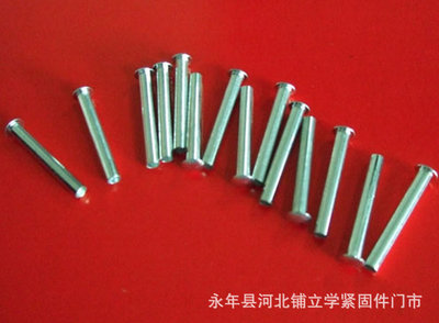 【大量供應 圓頭鐵鉚釘 碳鋼鐵鉚釘 承接加工定制】價格,廠家,圖片,鉚釘,永年縣河北鋪立學緊固件門市-